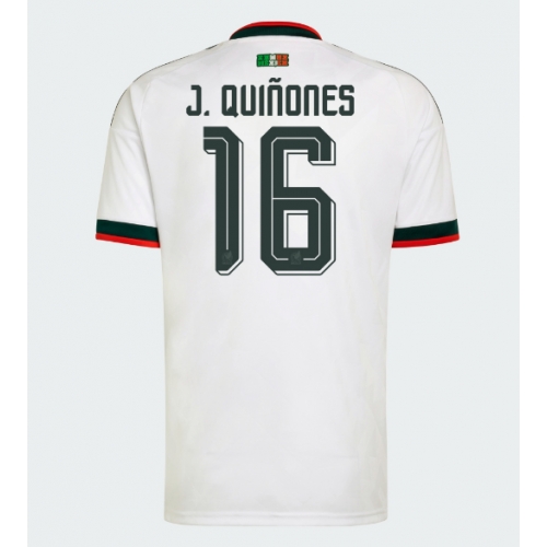 Billige Fotballdrakt Mexico Julian Quinones #16 Replika Bortedrakt VM 2026 Kortermet Billige Fotballdrakt Mexico Julian Quinones #16 Replika Bortedrakt VM 2026 Kortermet